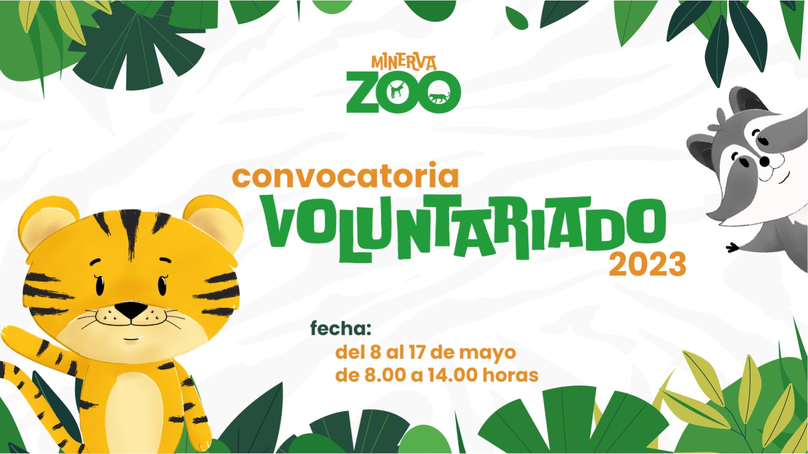 Convocatoria para voluntariado Zoológico Minerva
